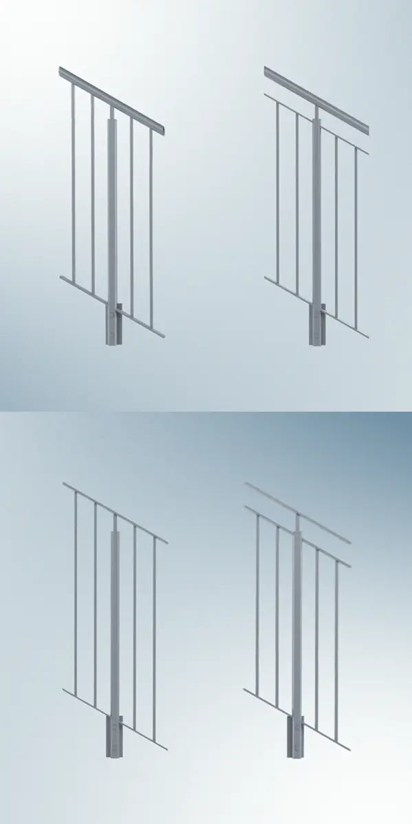 Treadform Balustrades 4 Standard Designs Plus Bespoke Options Treadform Balustrades 4 Standard Designs Plus Bespoke Options
